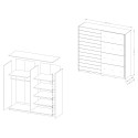 Schlafzimmer Spiegel Schiebetür Kleiderschrank 200x61x210cm Otilie Sales