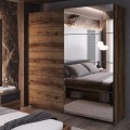 Schlafzimmer Spiegel Schiebetür Kleiderschrank 200x61x210cm Otilie Aktion