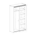 Weißer Schlafzimmerschrank mit Spiegelschiebetüren 120x61x210 Many Katalog