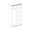 Weißer Schlafzimmerschrank mit Spiegelschiebetüren 120x61x210 Many Katalog