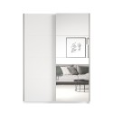 Weißer Kleiderschrank 150x61x210 Schiebespiegeltüren Olette Angebot