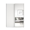 Weißer Kleiderschrank 150x61x210 Schiebespiegeltüren Olette Angebot