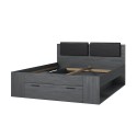 Doppelbett mit Lattenrost 160x200 Eiche dunkel Tiara Aktion