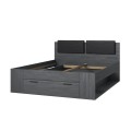 Doppelbett mit Lattenrost 160x200 Eiche dunkel Tiara Aktion