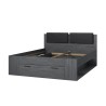 Doppelbett mit Lattenrost 160x200 Eiche dunkel Tiara Aktion