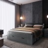 Doppelbett mit Lattenrost 160x200 Eiche dunkel Tiara Verkauf