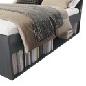 Doppelbett mit Lattenrost 160x200 Eiche dunkel Tiara Rabatte