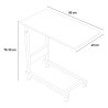 Verstellbarer Schlafsofatisch 40x80cm 4 Rollen Endy XL Maße