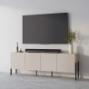 Wohnzimmer TV-Schrank 4 Türen beige modernes Design 200x40x69cm Givre Sales