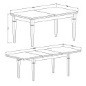 Ausziehbarer Esstisch 160-240x90cm Eichenholz klassisch Guilhem Katalog