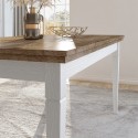 Ausziehbarer Esstisch 160-240x90cm Eichenholz klassisch Guilhem Angebot