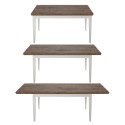 Ausziehbarer Esstisch 160-240x90cm Eichenholz klassisch Guilhem Sales