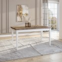 Ausziehbarer Esstisch 160-240x90cm Eichenholz klassisch Guilhem Rabatte