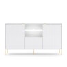 Moderne weiße Anrichte 3 Türen Küche Wohnzimmer LED Sandani Angebot