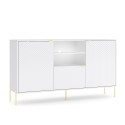 Moderne weiße Anrichte 3 Türen Küche Wohnzimmer LED Sandani Sales