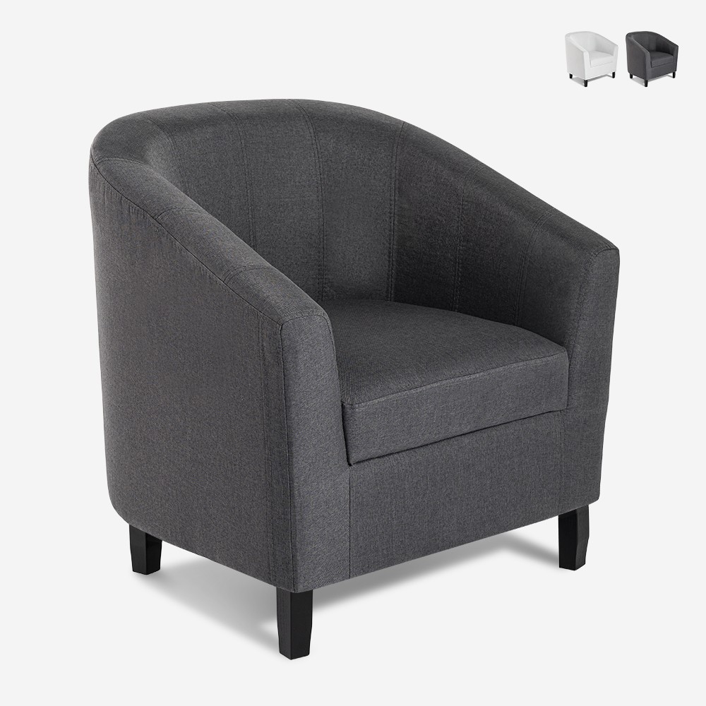 Loungesessel im klassischen Design aus Stoff Cookie Class