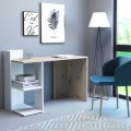 Moderner weißer Bürotisch mit Regalen Holzbuchregal Mistrel Aktion