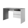 Design Bürotisch mit 2 Schubladen weiß modern grau Riley Verkauf