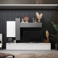 Grau-weißes Design Zeitgenössischer TV-Wandschrank Infinity 07 Aktion