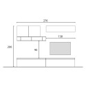 Moderne Wohnwand Design, schwebende TV-Möbel, Regal Infinity 27 Angebot