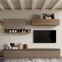 Moderne Wohnwand Design, schwebende TV-Möbel, Regal Infinity 27 Aktion