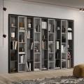 Moderne Wandregal Design für Wohnzimmer in Weiß und Schwarz Infinity 35 Aktion