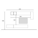 Moderne hängende TV-Wandhalterung aus Holz Infinity 41 Angebot