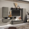 Moderne TV-Wand mit Regalen, schwebende Möbel Infinity 38 Verkauf