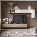 Moderne hängende TV-Wandhalterung aus Holz Infinity 41 Aktion