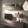 Moderne Wohnwand TV-Schrank Hängemöbel Holz Infinity 42 Aktion