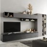 Moderne graue Wohnwand TV-Regal mit hängenden Möbeln Infinity 43 Aktion