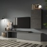 Moderne Wohnzimmer-Wandhalterung TV-Möbel hängend grau Infinity 52 Aktion
