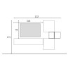 Moderne Hängeschrankwand Wohnzimmer Holzmöbel Infinity 53 Angebot