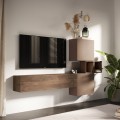 Moderne Hängeschrankwand Wohnzimmer Holzmöbel Infinity 53 Aktion