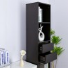Hohes Wohnzimmer-Büro-Bücherregal 2 Schubladen 4 Fachböden 36x30x171cm Reiff Angebot