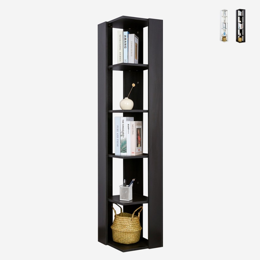 Modernes Büro-Wohnbereich-Eck-Bücherregal 5 Regale Orkney Lagerbestand Modernes Büro-Wohnbereich-Eck-Bücherregal 5 Regale Orkney Lagerbestand
