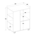 3-Fach-Rollenregalschrank Dundee Eigenschaften