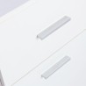 Weisser platzsparender moderner Bürotisch mit Schubladentür 110x45x77cm Lythes Angebot