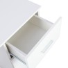 Weisser platzsparender moderner Bürotisch mit Schubladentür 110x45x77cm Lythes Rabatte
