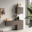Moderner Wand-Garderobenschrank mit Tür, Tiefe 30 cm, Infinity 58 Aktion