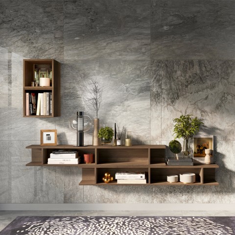 Mobile Ablage für den Eingangsbereich, hängende Holzregale Infinity 60 Aktion