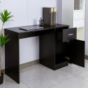 Moderner schwarzer platzsparender Büroschreibtisch mit Tür und Schublade Lythes Dark Angebot