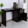 Moderner schwarzer platzsparender Büroschreibtisch mit Tür und Schublade Lythes Dark Angebot