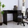 Moderner schwarzer platzsparender Büroschreibtisch mit Tür und Schublade Lythes Dark Rabatte