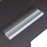 Moderner schwarzer platzsparender Büroschreibtisch mit Tür und Schublade Lythes Dark Katalog