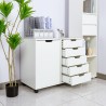 Büroschrank 5 Schubladen Aktenschrank Tür Räder Harris Verkauf