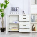 Büroschrank 5 Schubladen Aktenschrank Tür Räder Harris Angebot