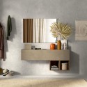 Moderne schwebende Eingangsmöbel mit Holzablage Infinity 55 Aktion