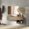 Moderne schwebende Eingangsmöbel mit Holzablage Infinity 55 Aktion