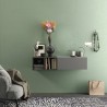 Glänzend grau-weiß modernes Design Eingangswandschrank Infinity 56 Angebot